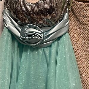 Elegant Sequin and Satin Mini Dress